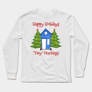 Happy Holidays "Tiny Greetings" Long Sleeve T-Shirt